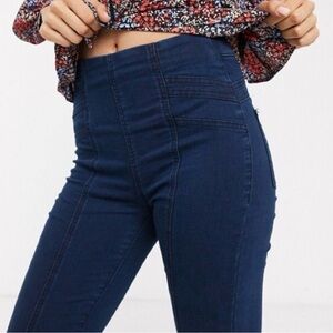 Free People We The Free Feel Alright Skinny Jeans Pull On Jeggings Size 27 (4)